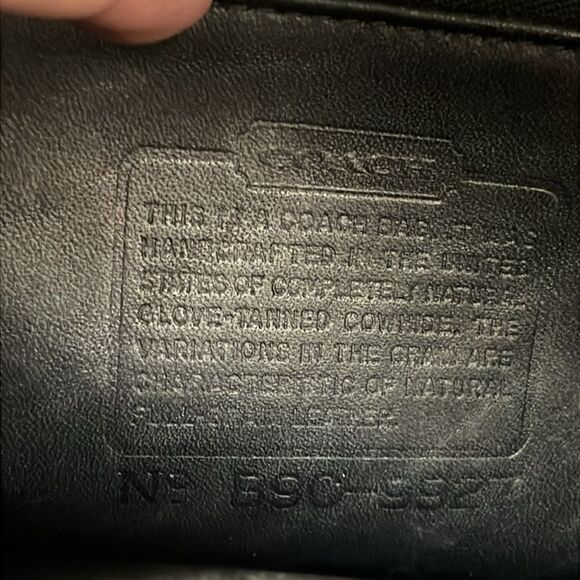 Vintage Coach Willis Bag 9927 Black Leather Handbag crossbody Made in USA - Picture 9 of 10